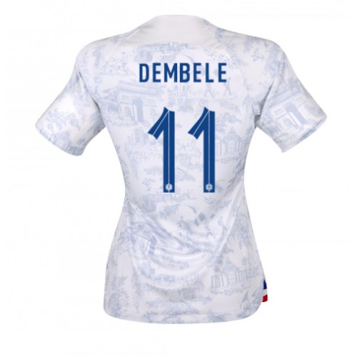 Dámy Fotbalový dres Francie Ousmane Dembele #11 MS 2022 Venkovní Krátký Rukáv